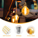 LED filament E14 amber lamp dimbaar goud glas - details