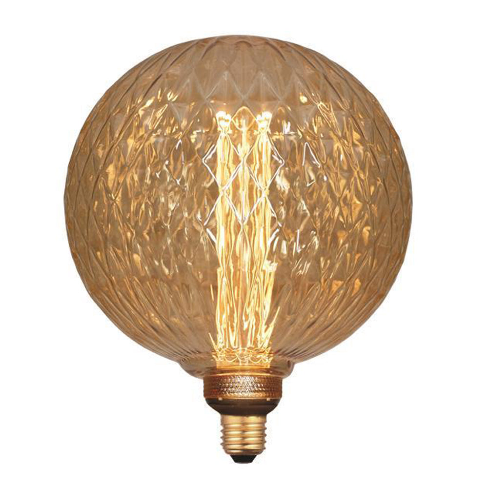 LED filament globe lamp G200 2000K extra warm wit - vooraanzicht