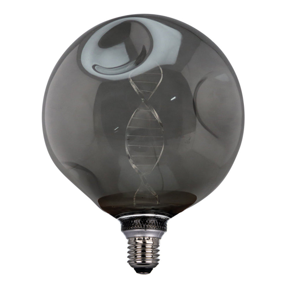 LED Filament lamp Smoked Globe 125 mm 4 Watt Dimbaar 1800K - Extra warm - lamp uit