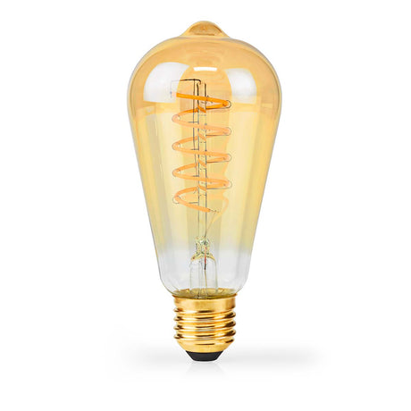 LED Filament lamp met krul - sfeervol - E27 - dimbaar - 2100k extra warm