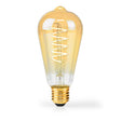 LED Filament lamp met krul - sfeervol - E27 - dimbaar - 2100k warm wit