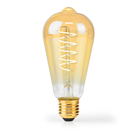 LED Filament lamp met krul - sfeervol - E27 - dimbaar - 2100k warm wit