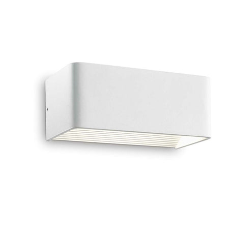 LED Rechthoekige Wandlamp - Wit - IP20 - 10,5W - 3000K - Warm wit