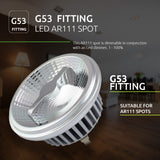 LED ar111 spot G53 fitting dim to warm template - fitting