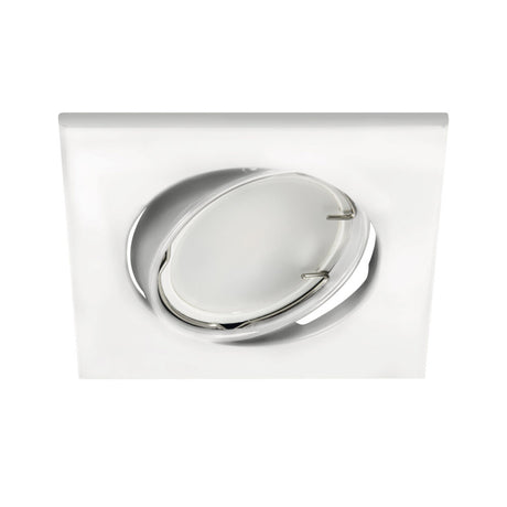 LED Spot Armatuur - Kantelbaar - Ø63mm - Vierkant - Wit