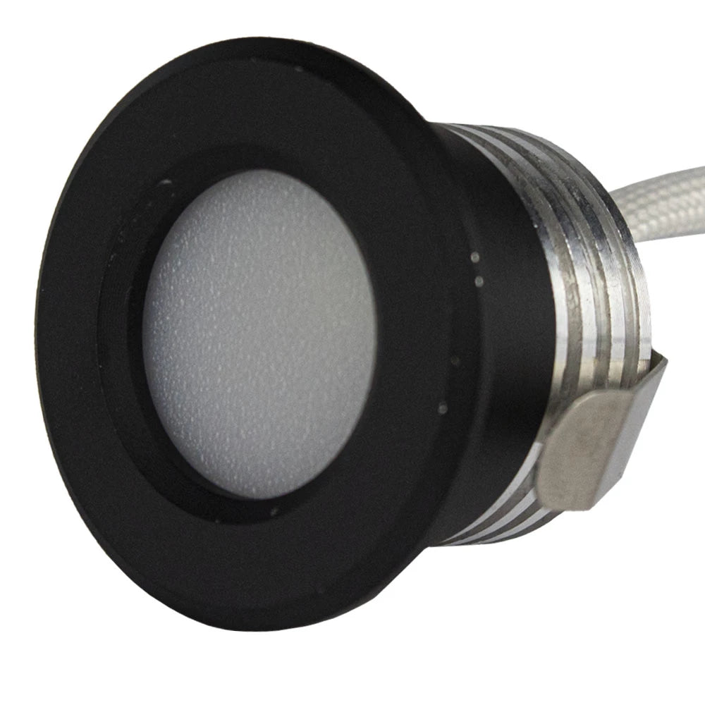 Bündel | LED-Veranda-Einbaustrahler | Ø31mm | 1,5W | Dimmbar – Schwarz | 10 Stück