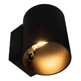 LED Wandlamp zwart Sonia Rond G9 fitting - onderkant