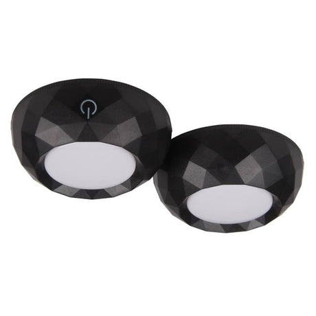 LED Zwarte Opbouwspots - Batterij - Dimbaar - 0,5Watt - 4000K