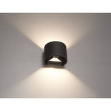 LED Wandlamp | Rond | Zwart | 6 Watt | Dimbaar | 3000K (Warm wit)