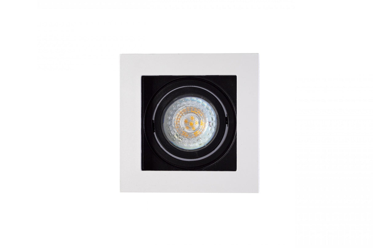 LED-inbouw-spot-vierkant-wit-met-zwart-95x95mm-kantelbaar-dimbaar-modern-GU10-MR16-vooraanzicht--scaled