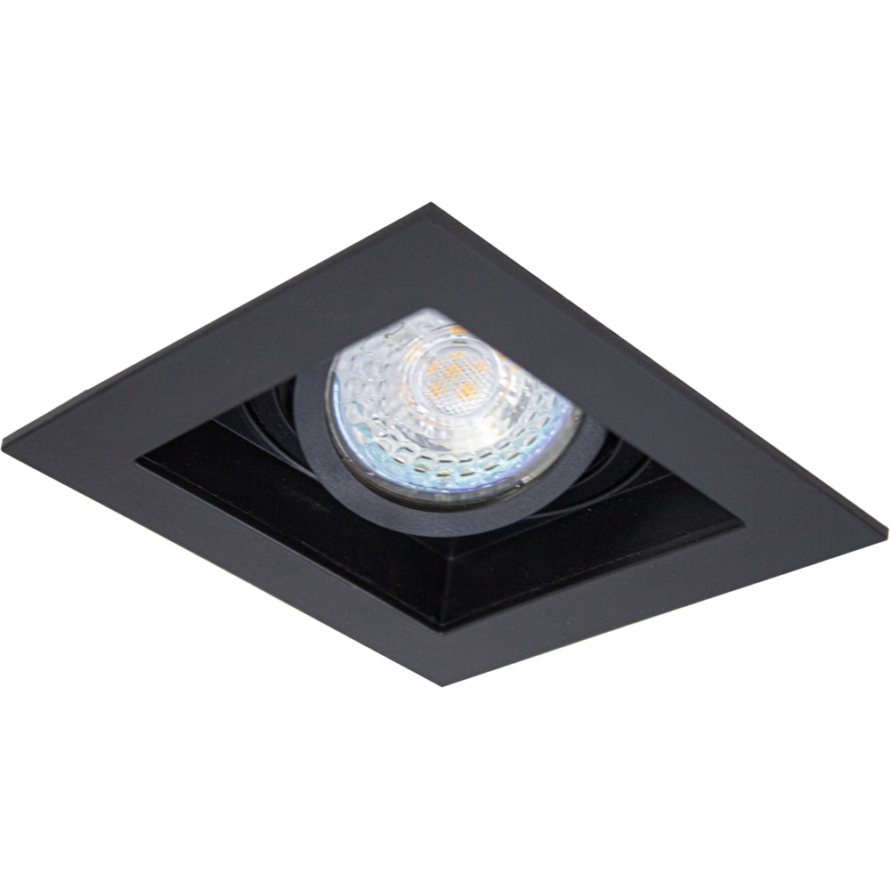 LED-inbouw-spot-vierkant-zwart-95x95mm-kantelbaar-dimbaar-modern-GU10-onderaanzicht-