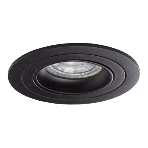 PHILIPS LED-Einbaustrahler Schwarz 4W | Rund | 80mm | Dimmbar