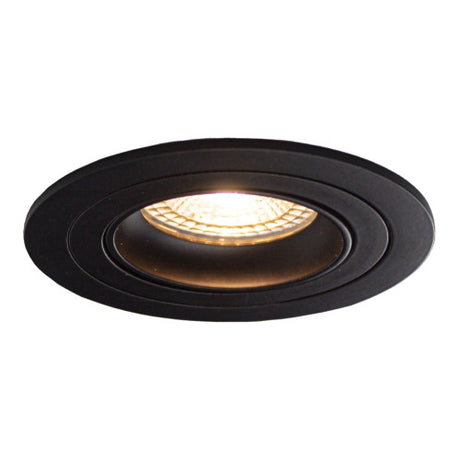 PHILIPS LED-Einbaustrahler Schwarz 4W | Rund | 80mm | Dimmbar