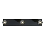 LED-Deckenaufbauspot | 3-Licht | schwarz | 3 x GU10-Fassung