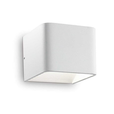 LED vierkante Wandlamp Wit IP20 5,5W 3000K - Warm wit - vooraanzicht