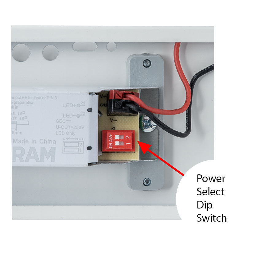 LED batten CCT kleurwissel niet dimbaar - power switch