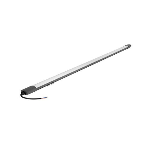 LED TL batten armatuur 120cm 36W | Waterdicht | Compleet | Grijs | Volledig