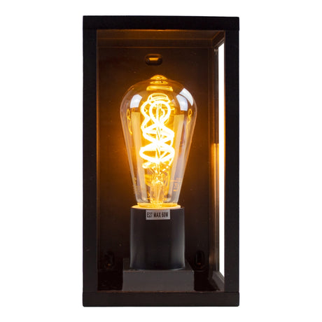 Buiten wandlamp antraciet | vierkant | IP44 | Amsterdam