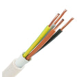 NYM H05VV-U Kabel - 4 x 2,5mm2 aders - 100 meter - Wit