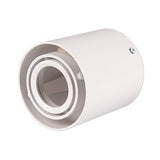 LED opbouw spot armatuur wit rond gu10 fitting - liggend