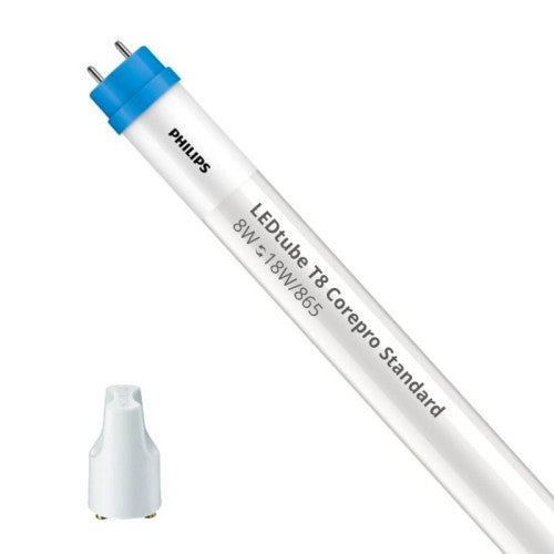 PHILIPS LED-Röhre T8 CorePro (EM/Netz) Standardleistung 8 W 800 lm | 60 cm – ersetzt 18 W