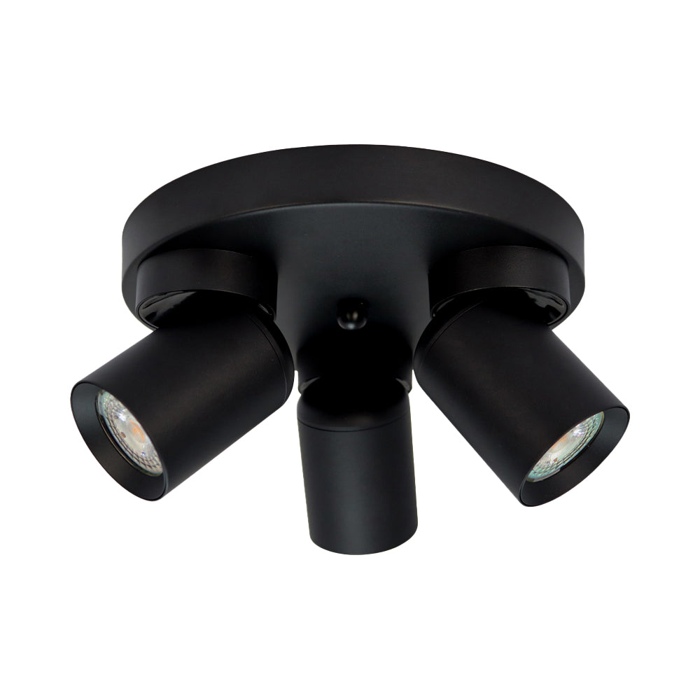 LED moderne plafondspot zwart GU10 fitting - spots uit recht