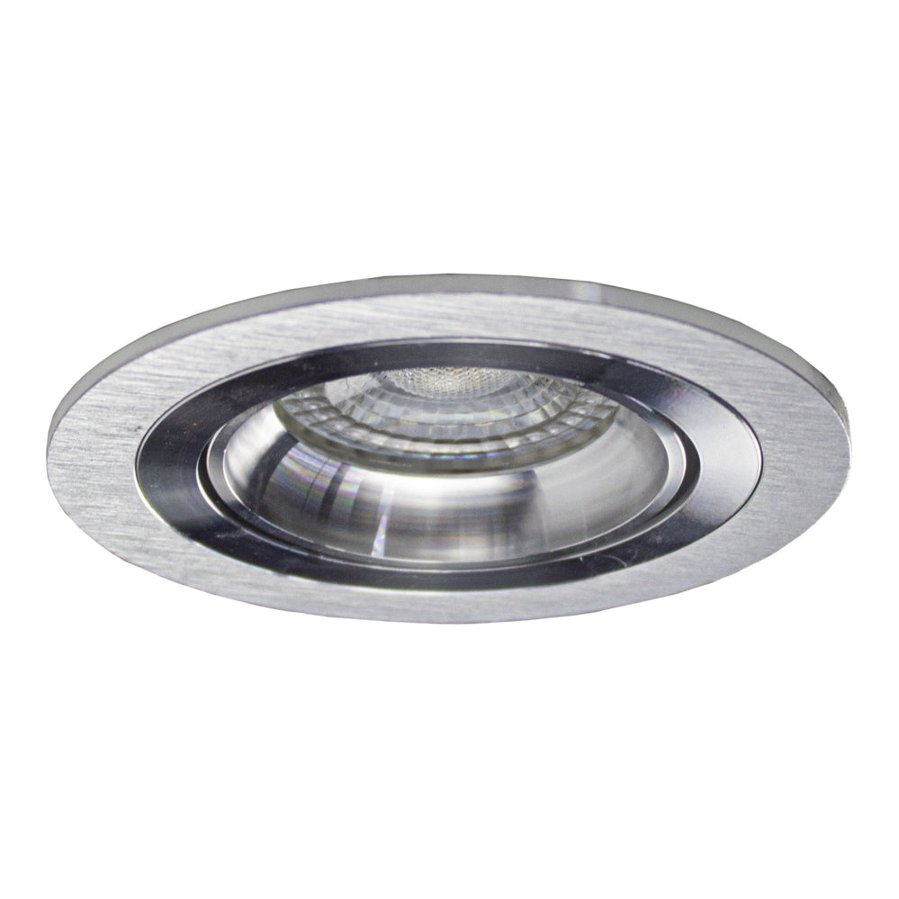 Ronde led inbouwspot - 80mm - dimbaar - aluminium - kantelbaar - onderaanzicht