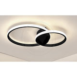 LED Moderne Plafondlamp | Dimbaar | 60watt | Zwart | CCT - 3000 - 6500K