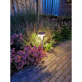 Solar LED staande buitenlamp sensor | Spies | rond | 4,4W | 3000K - Warm wit