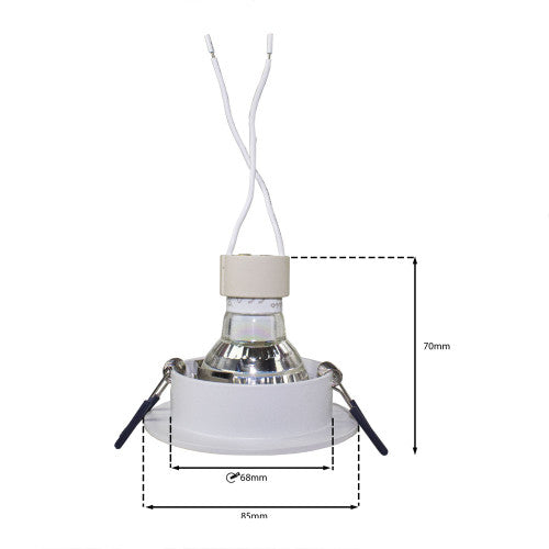 PHILIPS LED-Einbaustrahler rund | 70mm | Weiß | 4W | Dimmbar