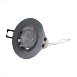 LED Spot armatuur zilver rond 70 mm kantelbaar gu10 - armatuur liggend