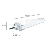 LED Batten | TRI-PROOF | DIMMABLE | ACTEA | 120CM | 40W | Afmetingen