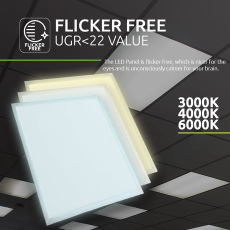 LED Paneel 120x15CM - 25Watt - CCT - 3000K-4000K-5000K- template - flikker vrij