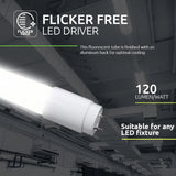 LED-Leuchtstofflampe | 60 cm Doppelbett | IP65 wasserdicht | inkl. 2x LED-Leuchtstoffröhre 9W