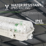 TL LED Armatuur IP65 Waterdicht voor dubbele LED buizen verlichting - ipwaarde