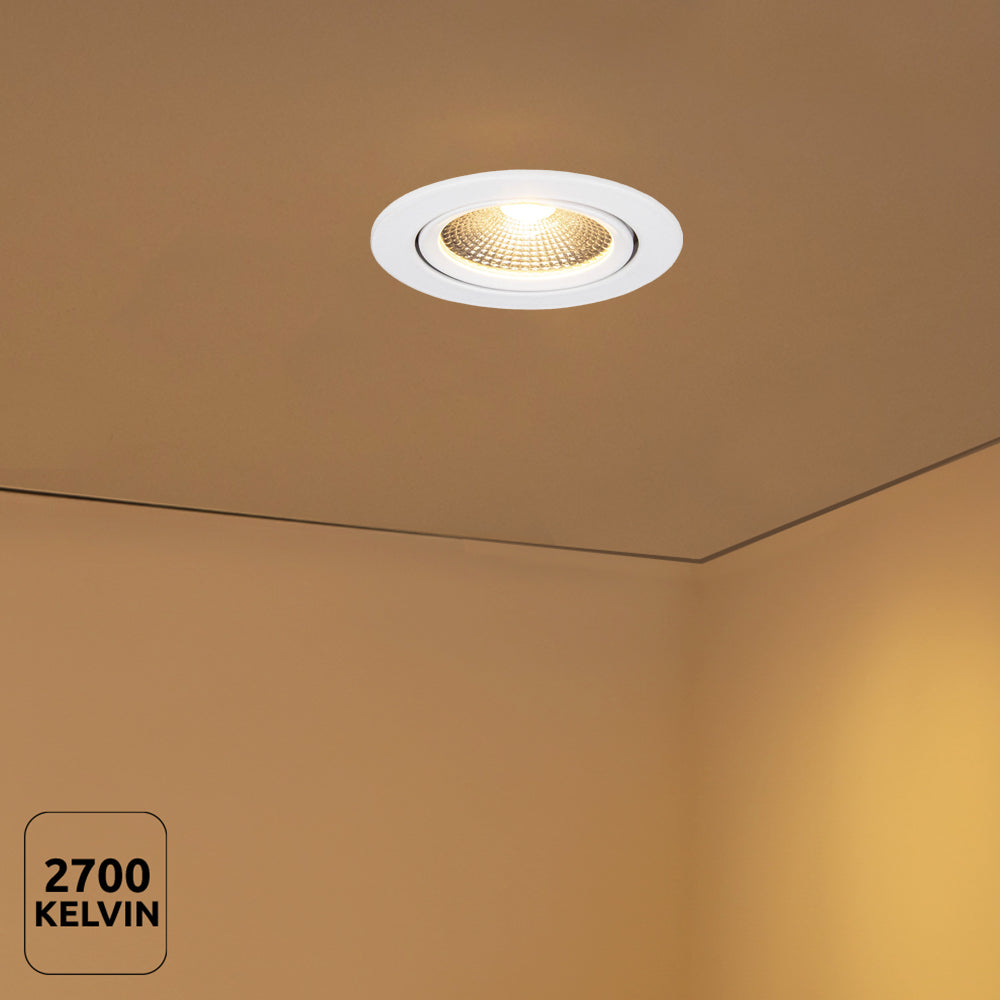 LED Dimbare inbouw spot 5W | Ø70mm | Wit | 2700K