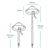 LED-Wachstumslampe mit Spieß | für Pflanzgefäß | Wachstumslampe VERDI 5W