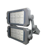 LED bouwlamp grijs waterdicht IP65 - daglicht wit - zijkant