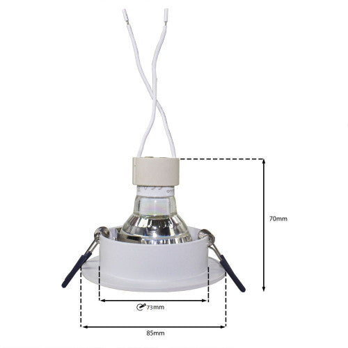 PHILIPS LED-Einbaustrahler Weiß 4W | Rund | 73mm | Dimmbar