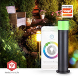 Zigbee smart | Staande Buitenlamp | Smartlife App | 60cm | Rond | RGB + Wit | App