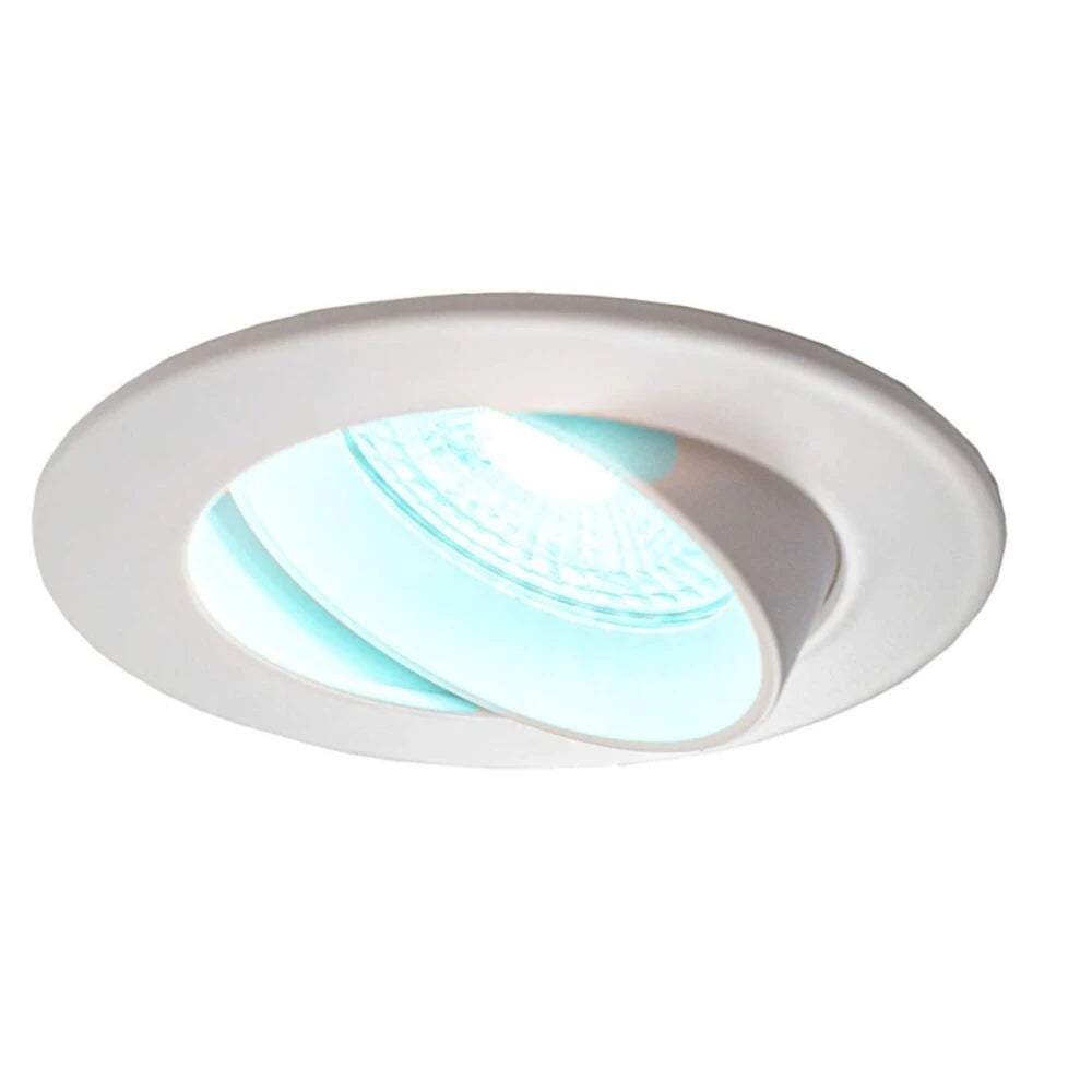 Zigbee smart Einbaustrahler Weiß 4,7W | Rund | 73mm | HUE-kompatibel | RGB-CCT