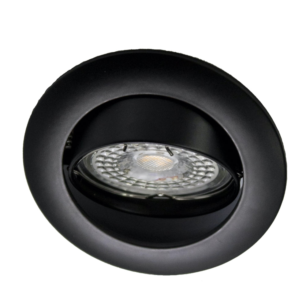 LED Spot Armatuur Kantelbaar | 73mm - Zwart