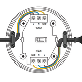 ION-Bodenschnurdimmer | 0,3-75W | Weiß