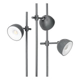 LED Orbi 2,5W 4in1 Schreibtischlampe magnetisch Grau - CCT Lichtfarbe einstellbar | inkl. Klemme, Deckenbefestigung, Schnur