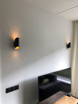 LED wandlamp rond - Zwart / Goud - G9 fitting - Dresden