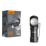 LED Zaklamp / Hoofdlamp 10 watt | Magnetic | Oplaadbaar | 600 Lumen | 5700K - lamp met verpakking